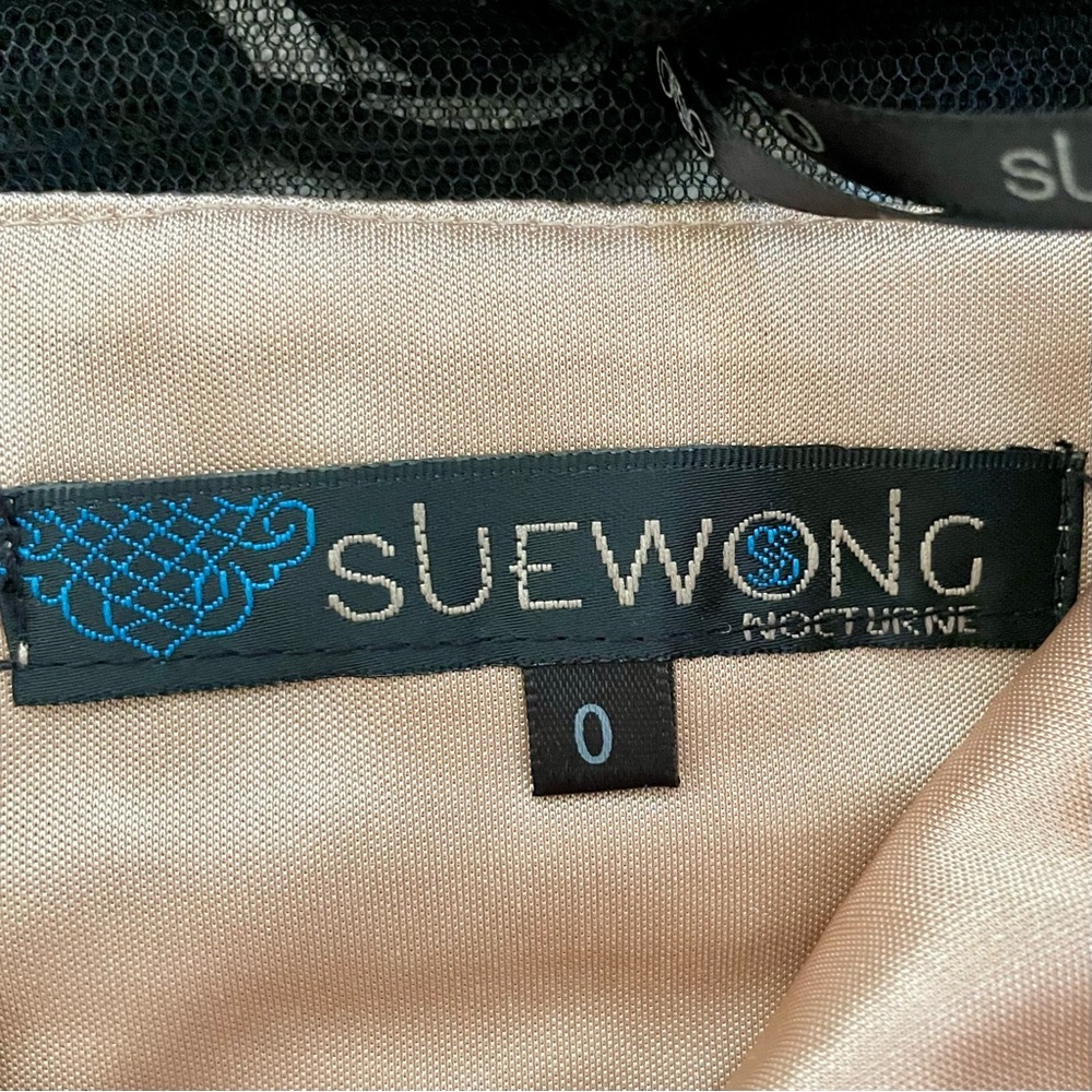 Sue Wong Stunning Brand New with Tags Black Lace Lined Dress Size: 0 - Picture 15 of 15